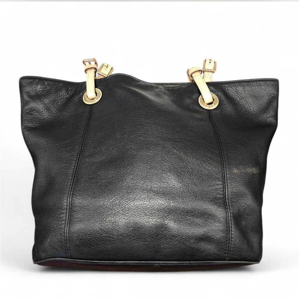 Michael Kors Black Leather Tote Bag